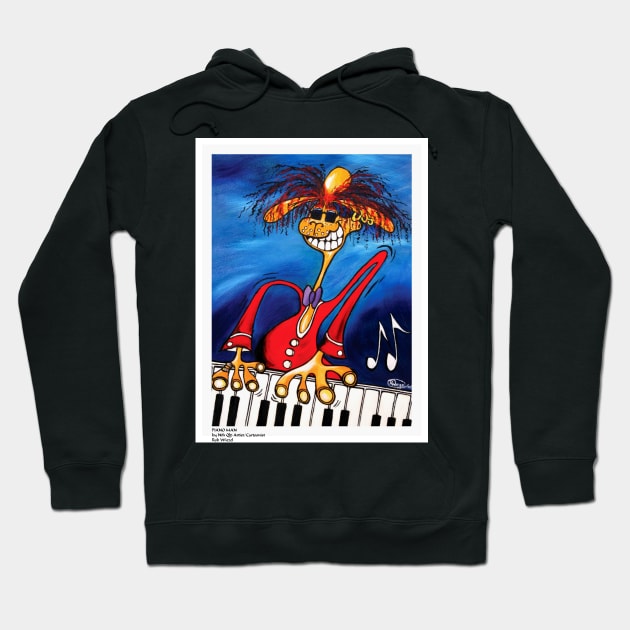 THE PIANO MAN Hoodie by ROB51